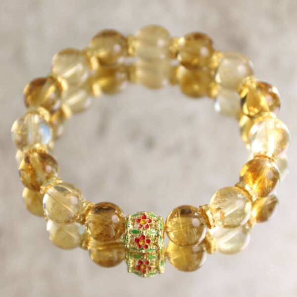 Exquisite Golden Osmanthus-Yellow Pagoda Crystal and Yellow Azeztulite - 图片 2