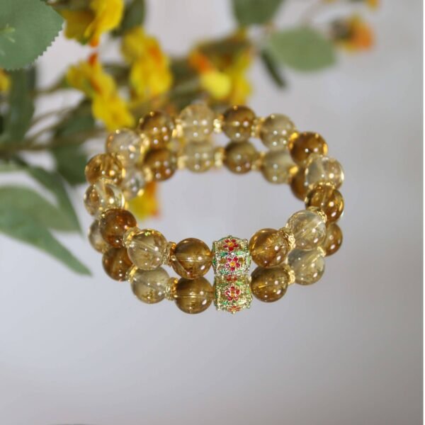 Exquisite Golden Osmanthus-Yellow Pagoda Crystal and Yellow Azeztulite - 图片 5