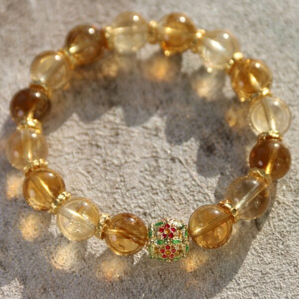 Exquisite Golden Osmanthus-Yellow Pagoda Crystal and Yellow Azeztulite - 图片 6