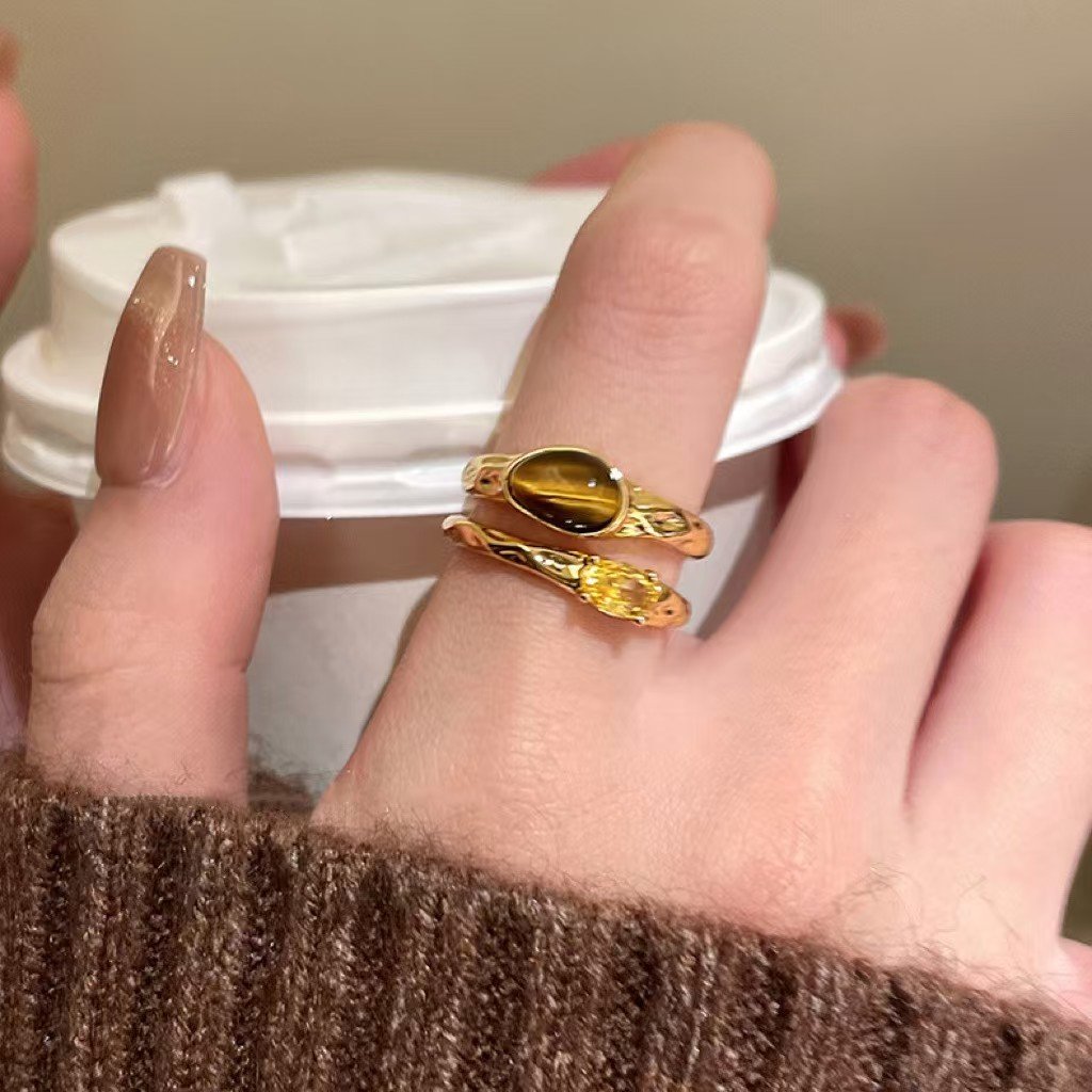 Golden Tiger Eye Ring J0996B