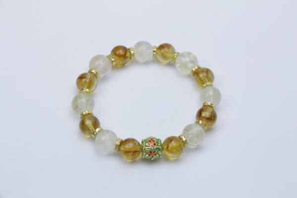 Exquisite Golden Osmanthus-Yellow Pagoda Crystal and Yellow Azeztulite