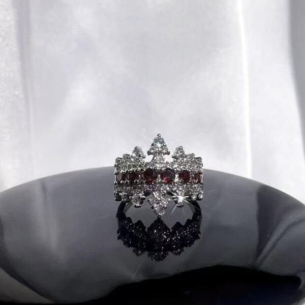 New Arrival Red Enamel Sweet Punk Ins Minimalist Fashion Niche Design Exquisite High-End Personal Ring - 图片 20
