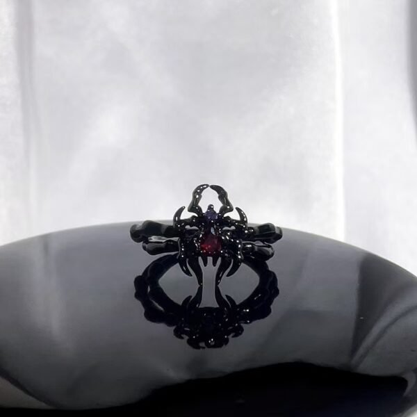 New Arrival Red Enamel Sweet Punk Ins Minimalist Fashion Niche Design Exquisite High-End Personal Ring - 图片 12