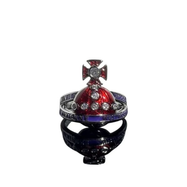 New Arrival Red Enamel Sweet Punk Ins Minimalist Fashion Niche Design Exquisite High-End Personal Ring - 图片 2