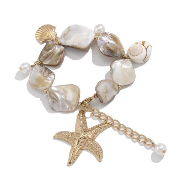 INS Ocean Style Shell and Starfish Necklace | Irregular Design for Charming Resort Vibes - 图片 22