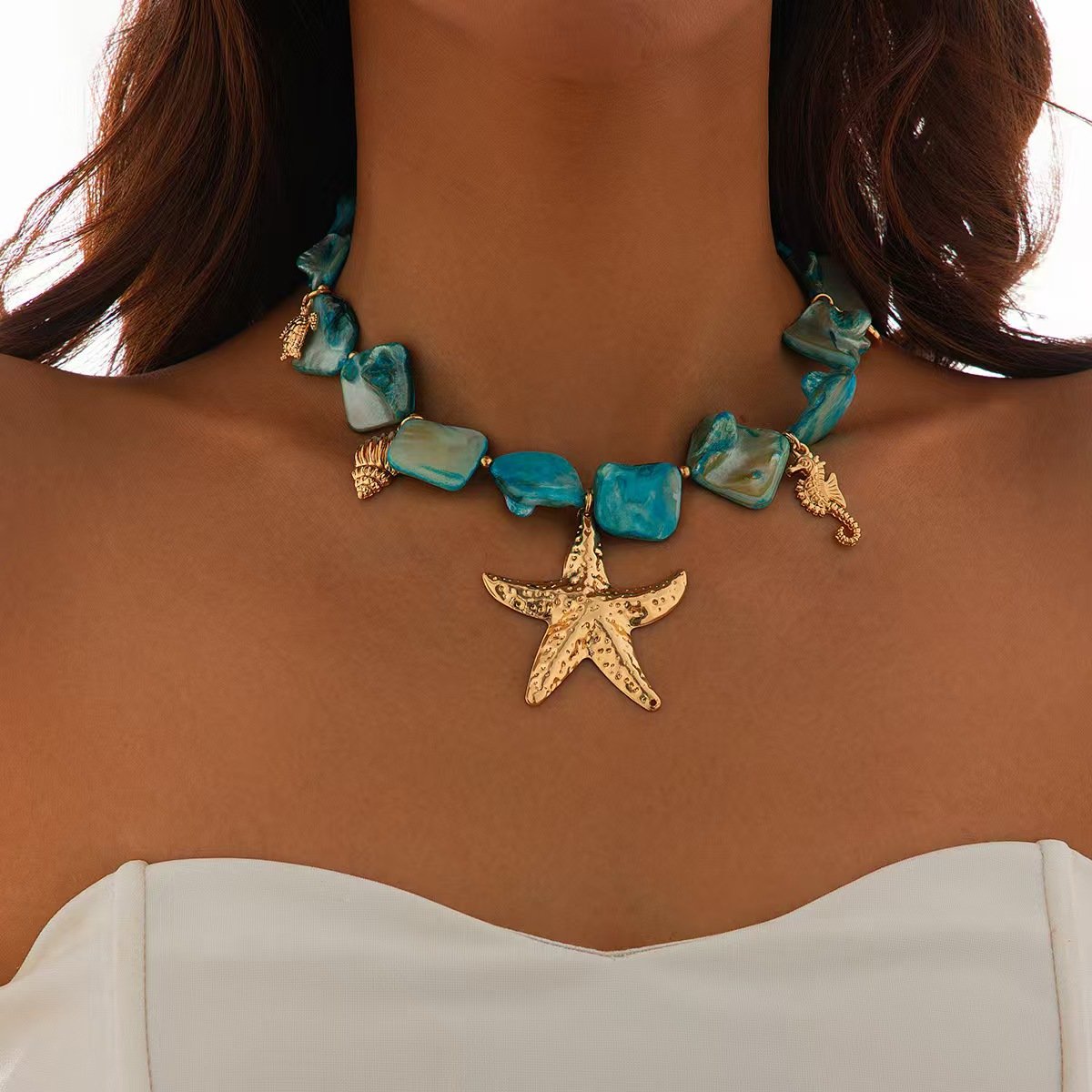 02 Necklace Blue 6675