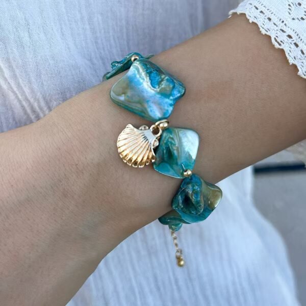 INS Ocean Style Shell and Starfish Necklace | Irregular Design for Charming Resort Vibes - 图片 7