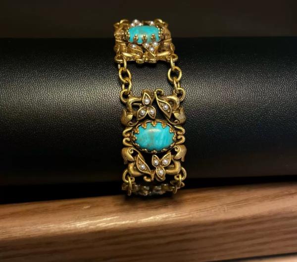 Eternal Bloom" Turquoise Bracelet - 图片 3