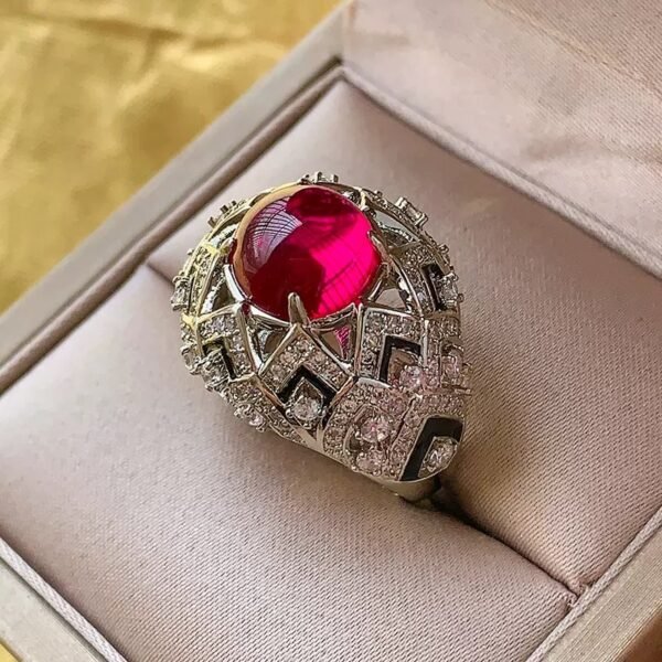 "Luminous Majesty" Ruby and Diamond Ring